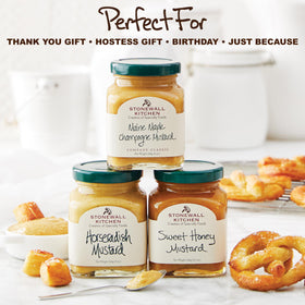 Stonewall Kitchen Giftable condiments box ready as a premium gift