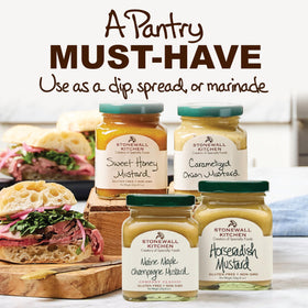 Stonewall Kitchen Horseradish Mustard jar adds tang to meats and cheese boards