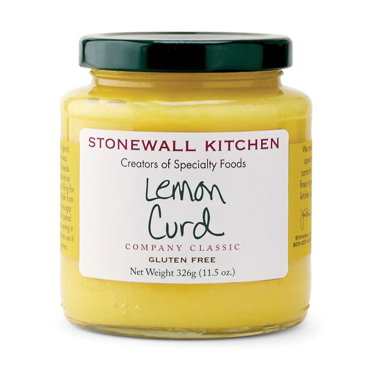 Stonewall Kitchen Lemon Curd jar ready to crown pastries and desserts