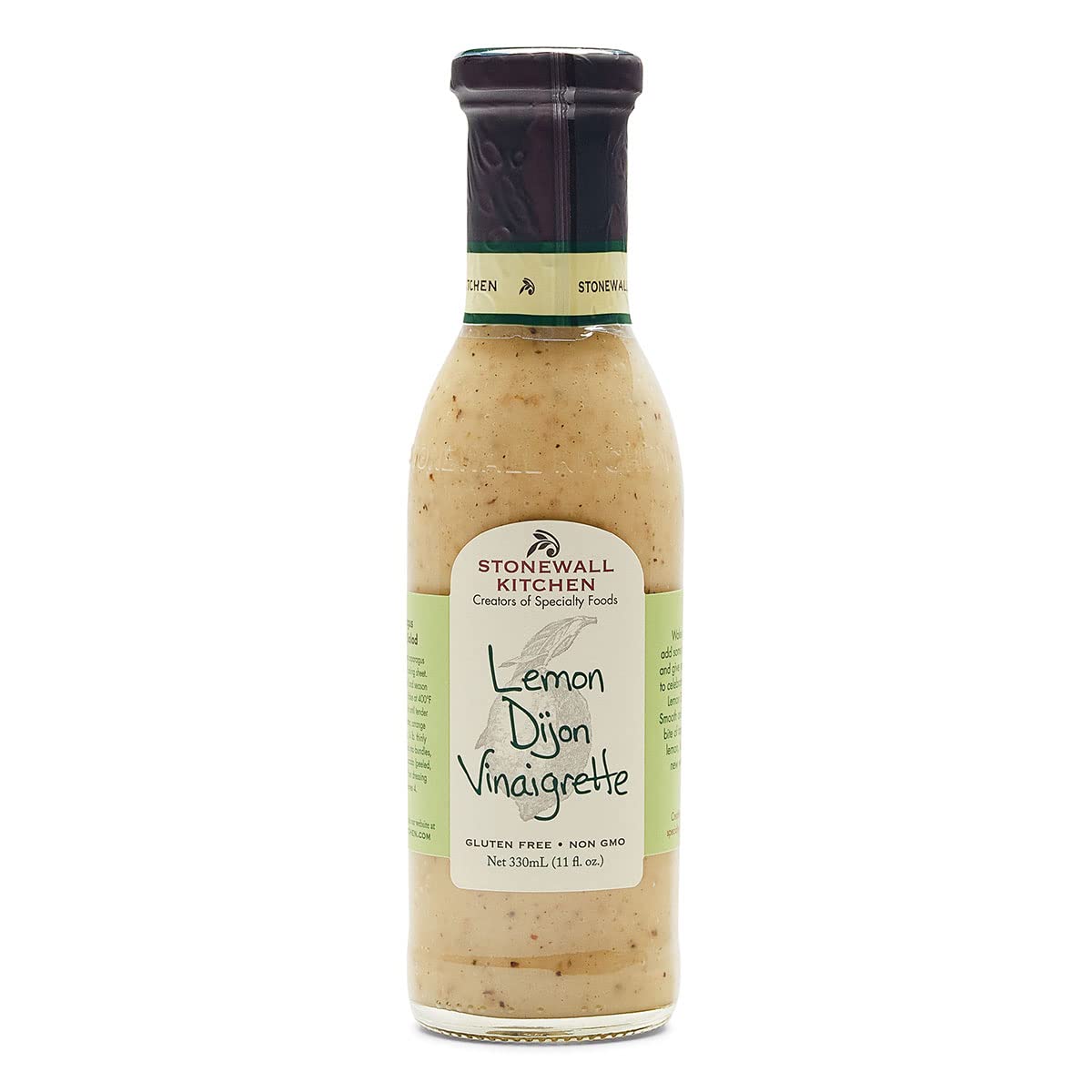 Stonewall Kitchen Lemon Dijon Vinaigrette bottle brightens salads with tangy lemon and Dijon.
