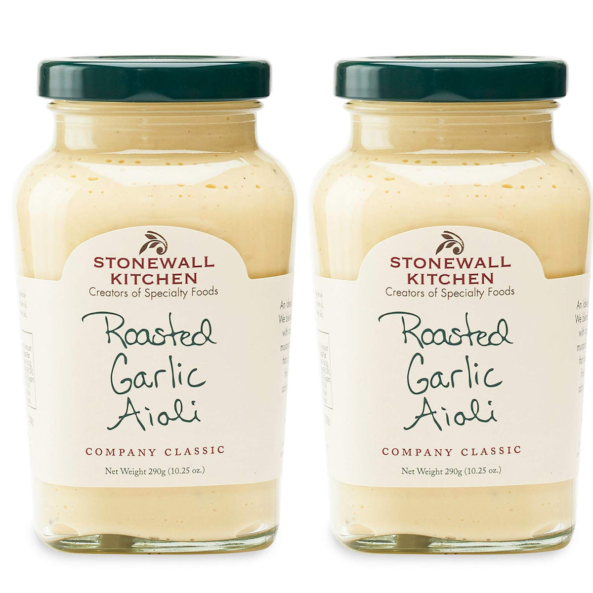 Stonewall Kitchen Roasted Garlic Aioli bottle ready to flavor gourmet sandwiches.