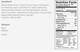 Scone mix bag with clear measurements and simple prep cues.