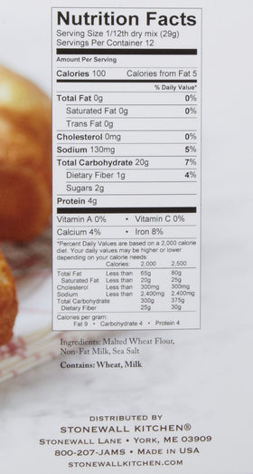 Stonewall Kitchen Traditional Popover Mix ready to bake image, yields light, airy popovers.