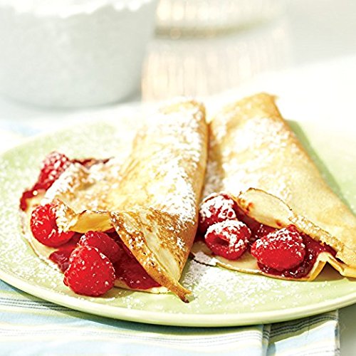 Stonewall Kitchen two-pack crepe mix closeup, premium ingredients vibe