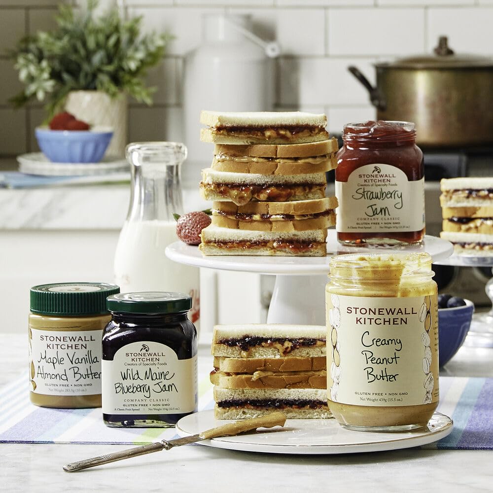 Toast topped with Stonewall Kitchen Wild Maine Blueberry Jam