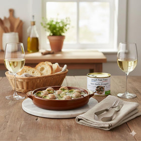 Straight from France escargots canned-escargots-serve demonstrates convenient gourmet option.