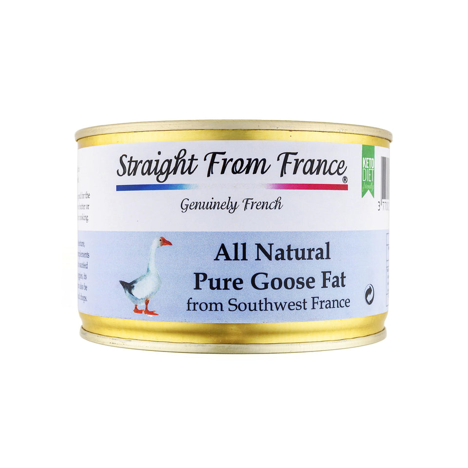 Straight from France Genuinely French goose fat jar for crispy potatoes and rich searing