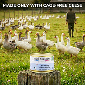 Straight from France Genuinely French goose fat pan for high-heat searing and flavorful frying