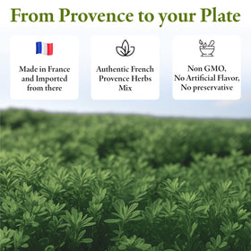 Straight from France Genuinely French label—authentic Provencal spice blend for home kitchens.