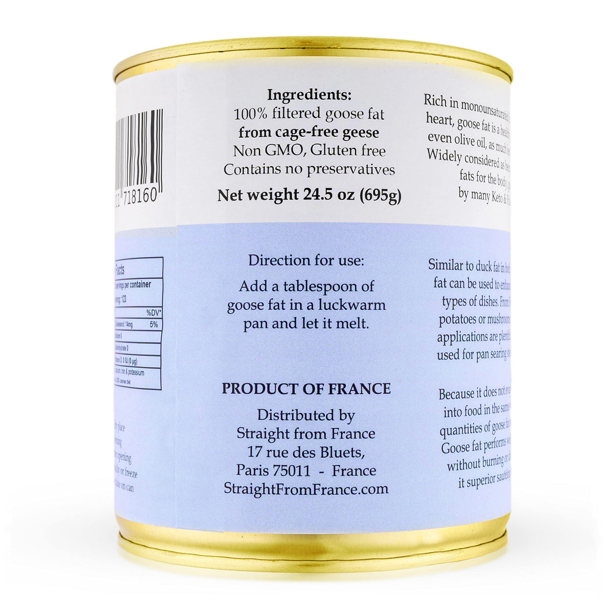 Straight from France goose fat potatoes yields crispy golden roasted potatoes
