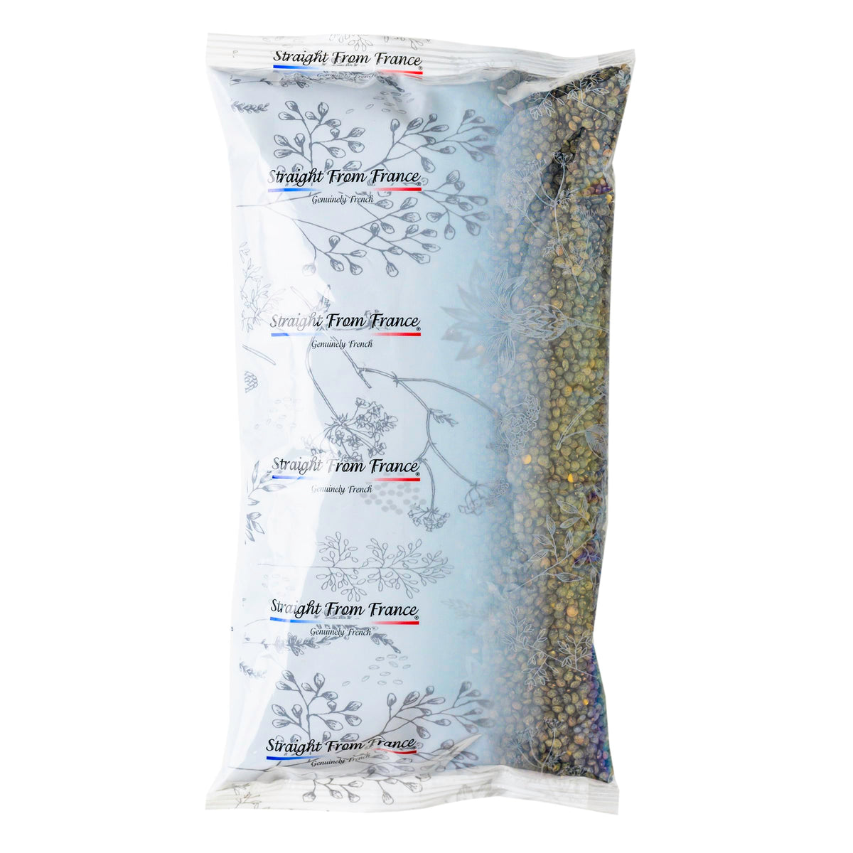 Straight from France Green Lentils bag showing premium quality for versatile meals