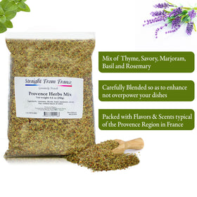 Straight from France Herbs de Provence closeup—balanced herbs ready to elevate vegetables.