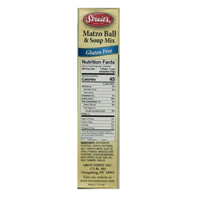 Streit’s light fluffy matzo balls in the mix for a quick gluten-free meal.