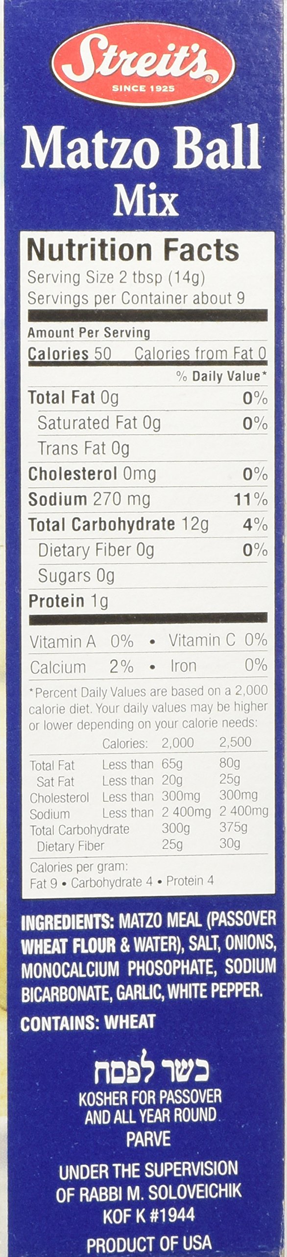 Close-up of Matzo Ball Soup Mix ingredients highlighting wheat and spices.