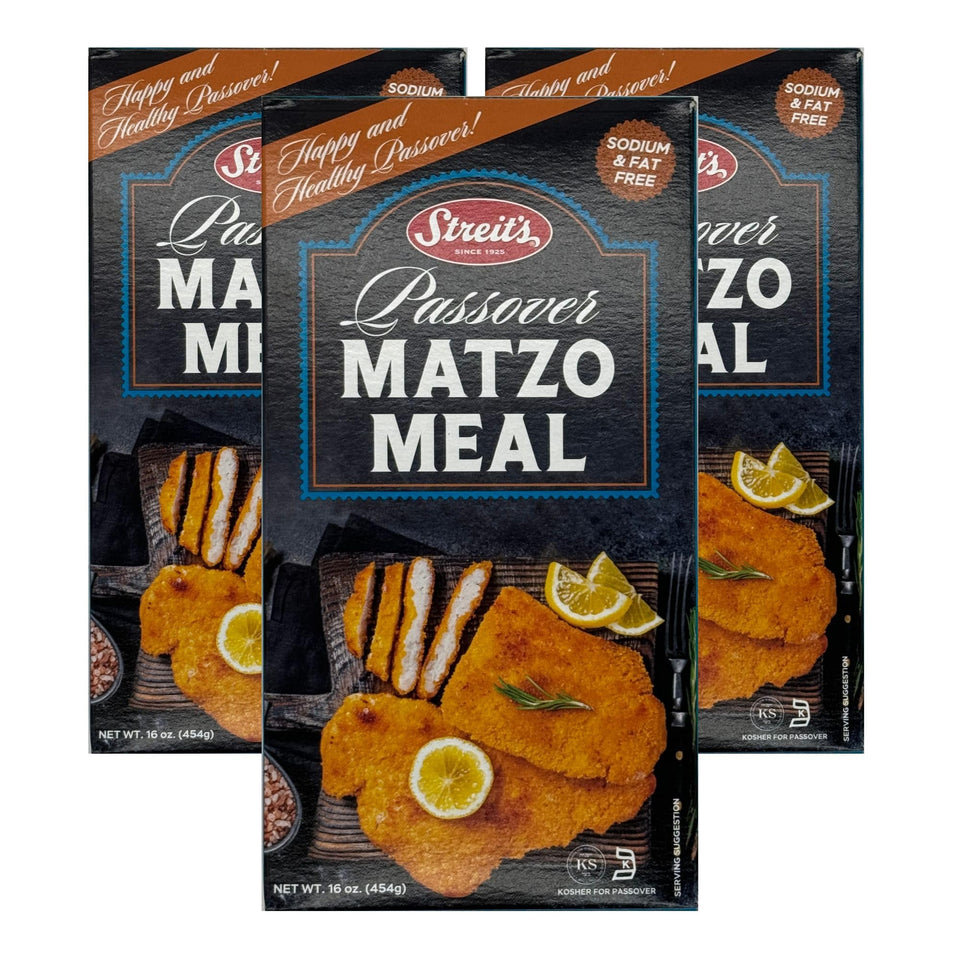 Streit’s Matzo Meal 1lb pack ideal for versatile Passover cooking and consistent results.