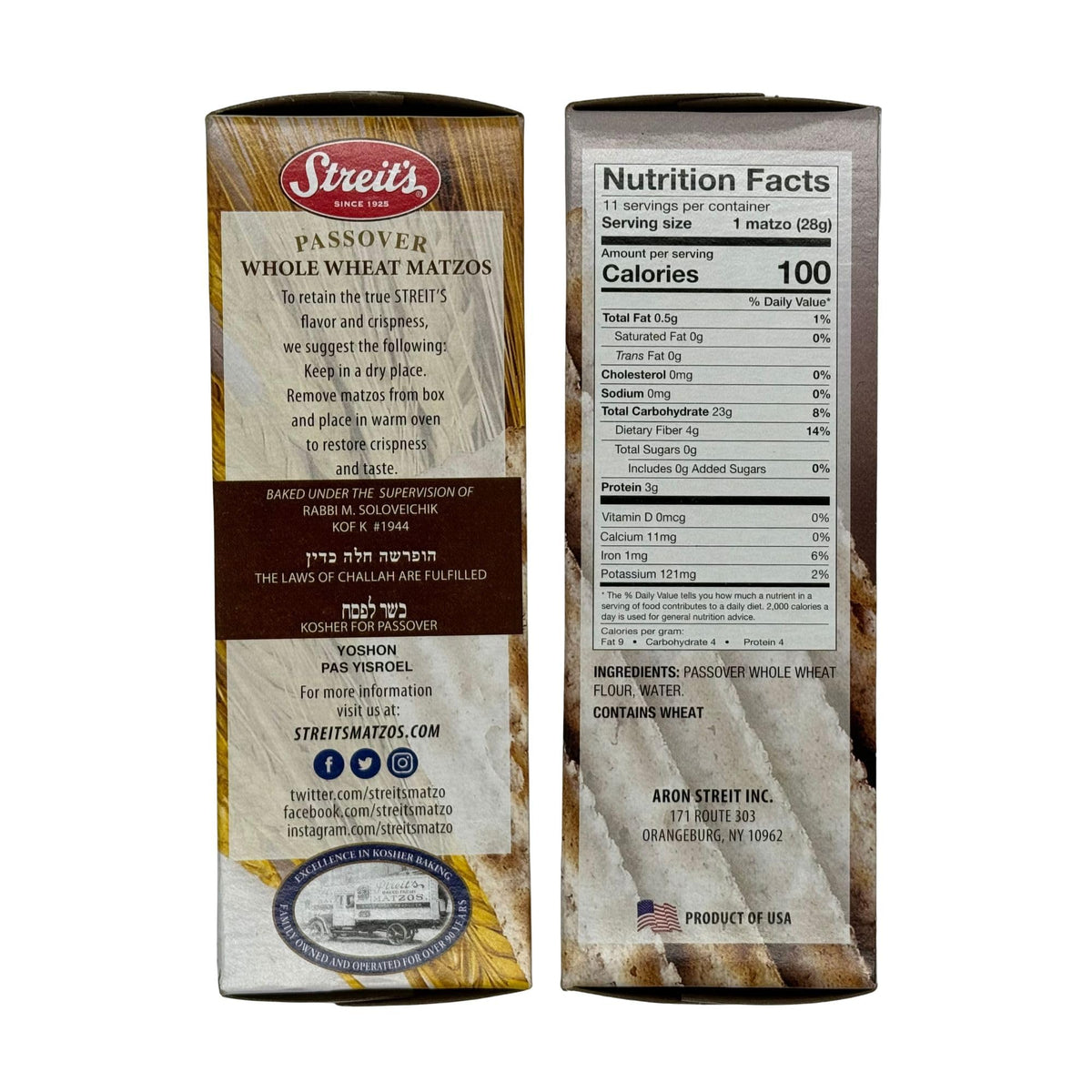 Streit's matzo slice with spread shows crisp base for toppings
