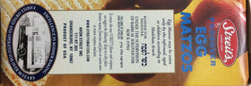 Streit's Egg Matzo 3-pack box close-up for convenient batch servings.