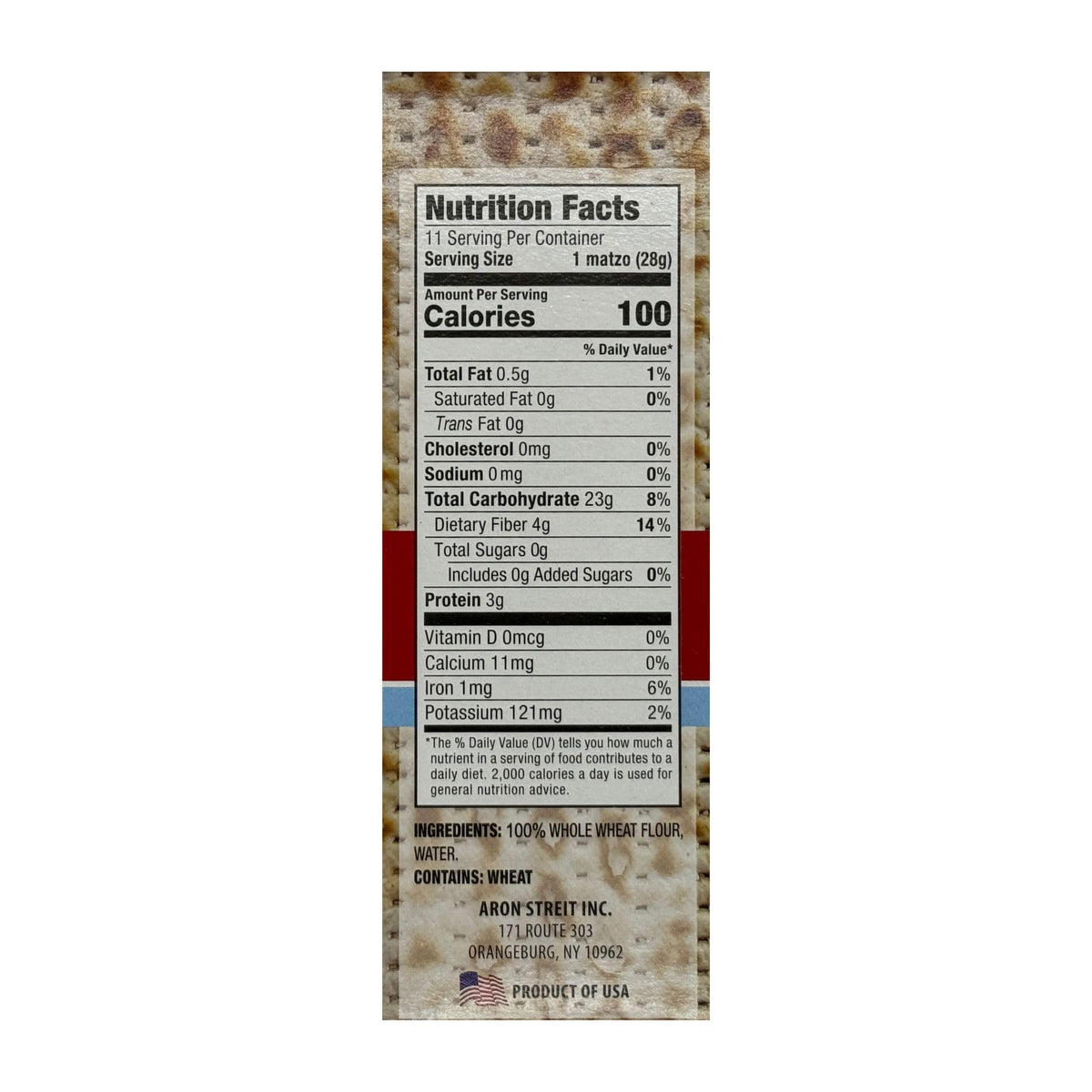 Streit's matzo crisp and airy texture ideal with spreads.