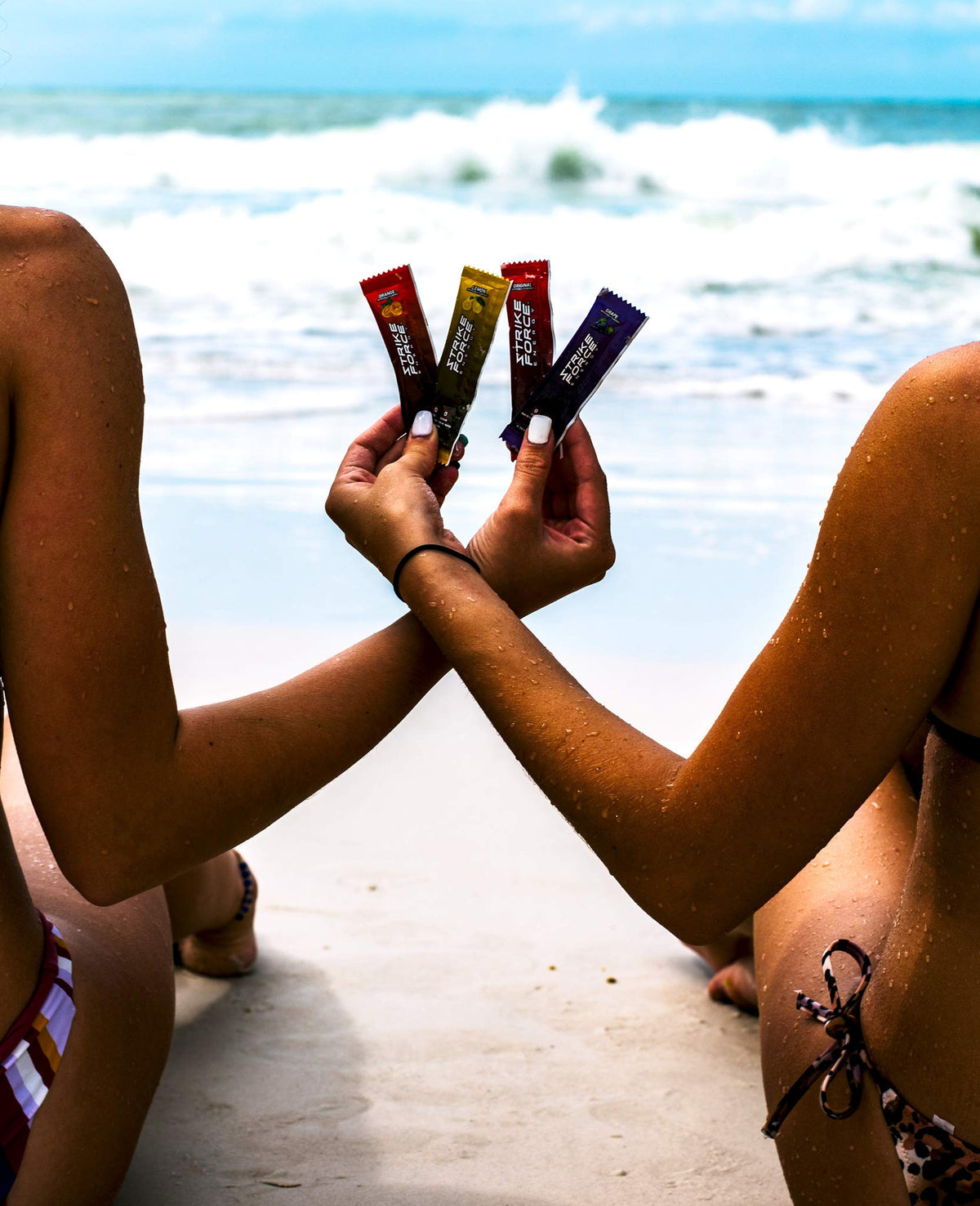 Strike Force Grape on-the-go pack lets you hydrate and energize.