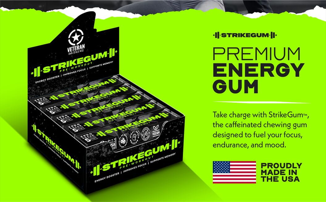 StrikeGum compact sticks for easy pocket carry and quick boosts.