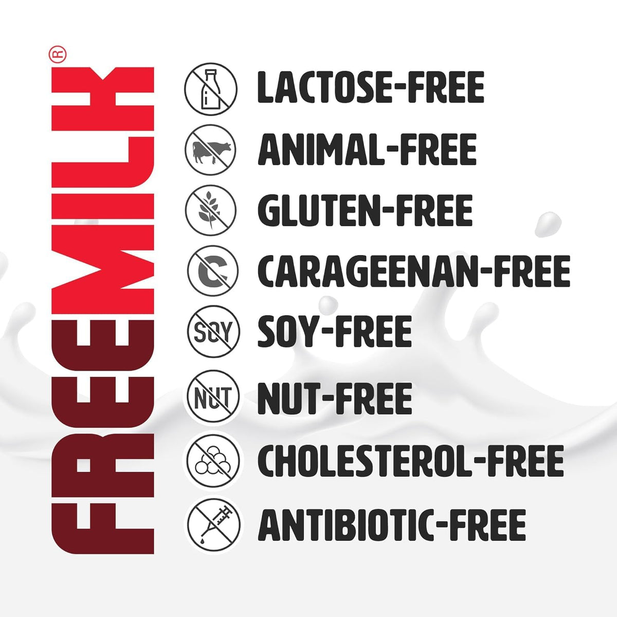 Strive Freemilk Original 32oz on cereal, ready-to-pour dairy-free milk alternative.