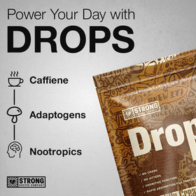 Strong Coffee Company coffee drops travel case for portable energy on journeys