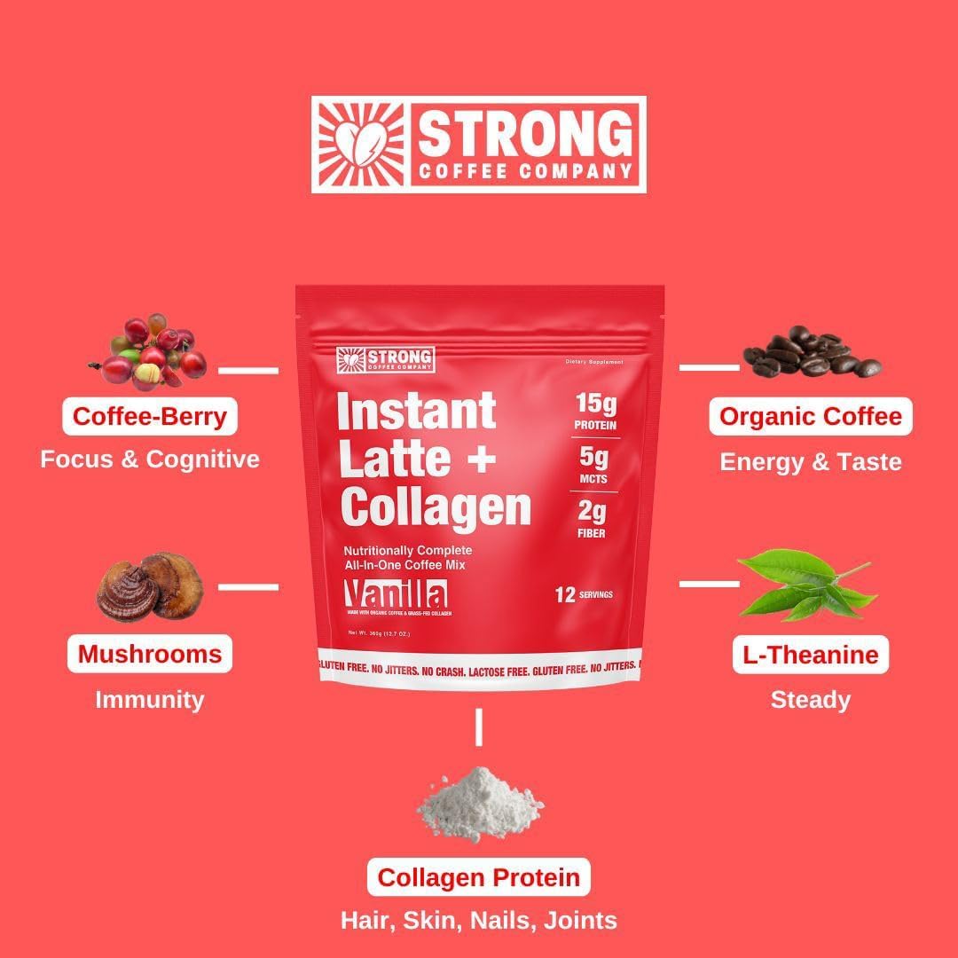 Strong Coffee Co. Lion’s Mane nootropic for clear focus and calm energy.
