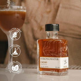 Almond aroma from Strongwater Cacao Bitters complements dessert drinks.