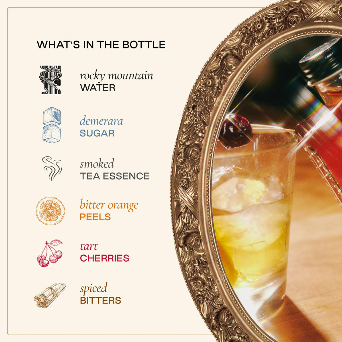 Strongwater chilled old fashioned glass ready for a balanced, flavorful sip.