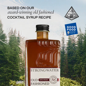 Strongwater Maple Pecan Old Fashioned mixer with bitter pairing ideas.