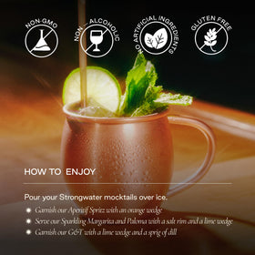 Strongwater Nordic Tonic can showcasing clean, botanically balanced refreshment.