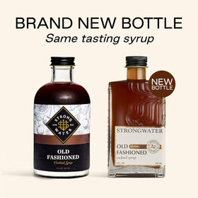 Strongwater Old Fashioned Syrup delivers espresso-cherry depth for bourbon cocktails.