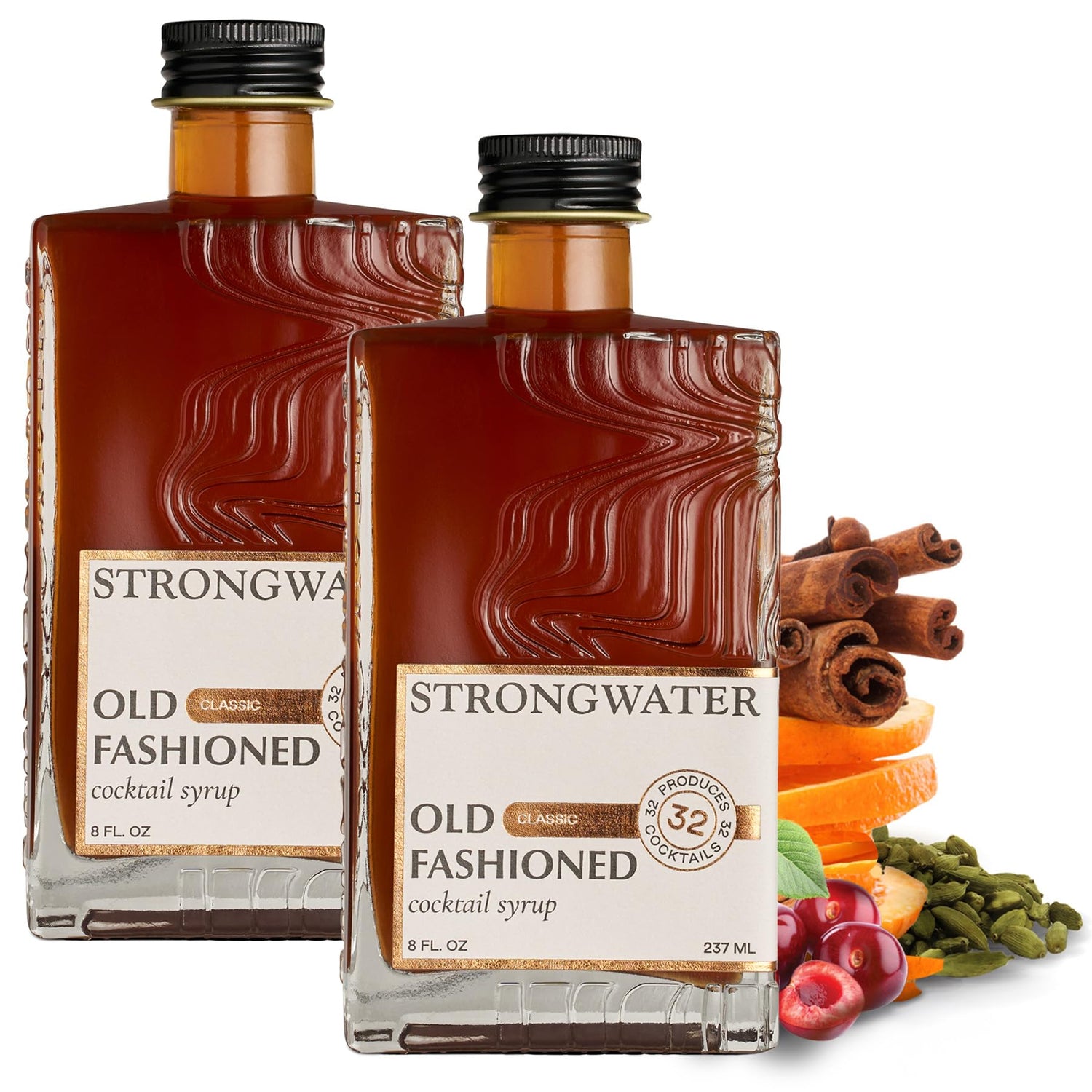 Strongwater Old Fashioned Mix bottle ready to elevate your home bar.