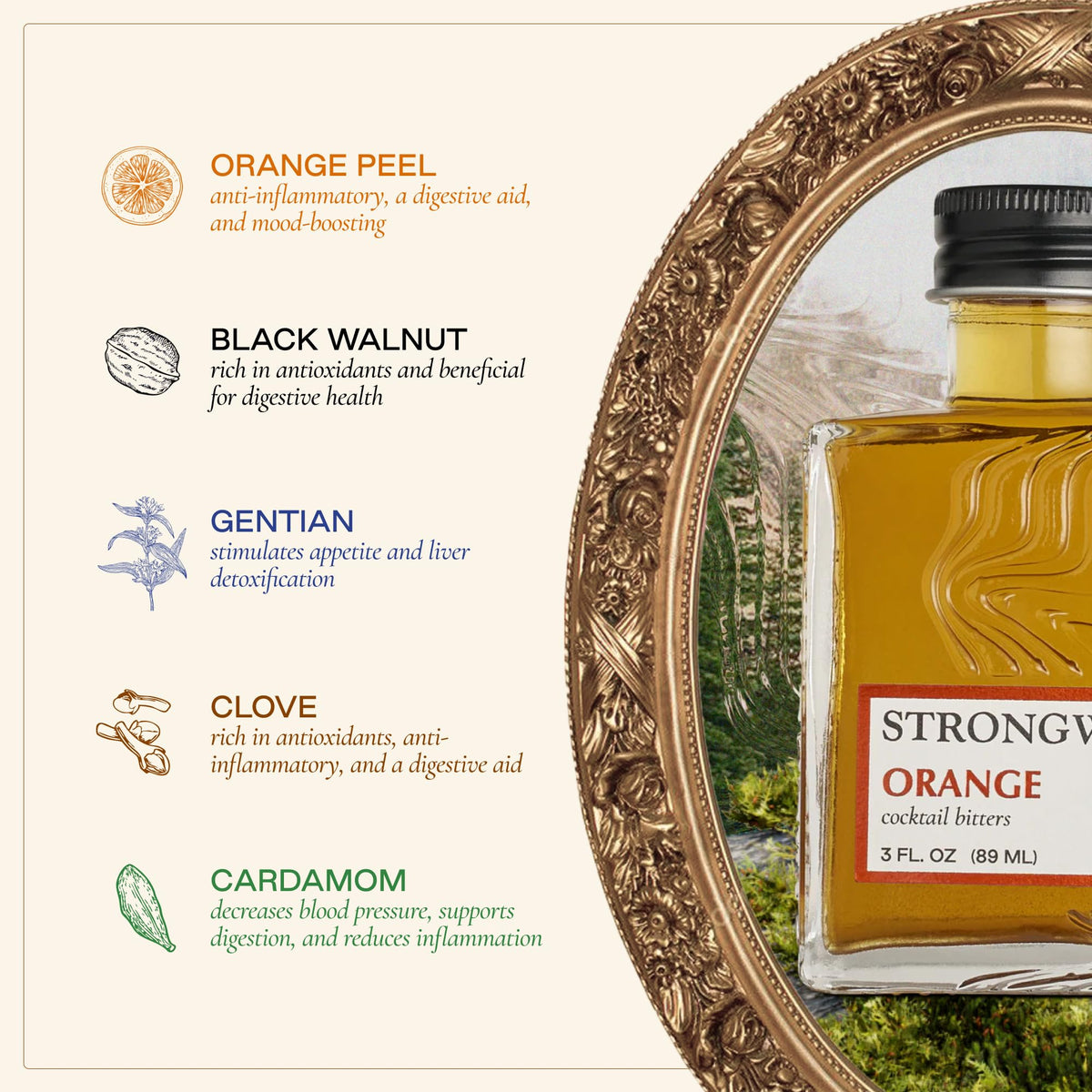 Versatile pairing with spirits to create world-class cocktails with aroma.