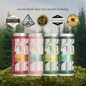Strongwater Sparkling Ginger Beer can for a zesty, bubbly mixer.