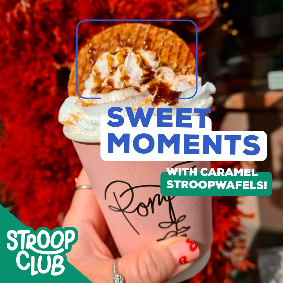 Stroop Club snack on the go packaging for busy days