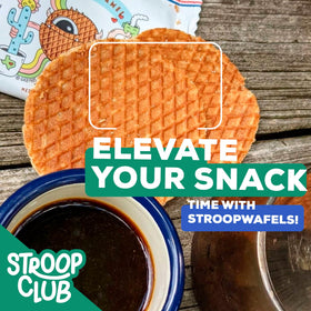 Stroop Club stroopwafel with coffee, melts caramel into a cozy pairing