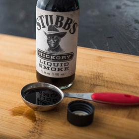 Stubb's Hickory Liquid Smoke bottle shows versatile flavor option