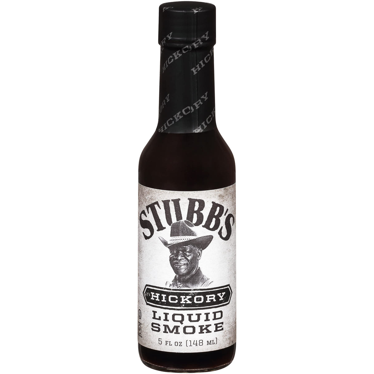 Pour of Stubbs Hickory Liquid Smoke for marinades and sauces