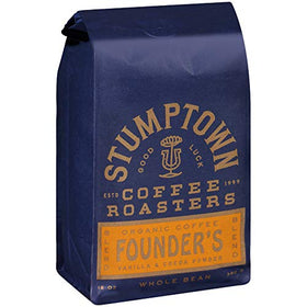 Stumptown Founder's Blend espresso pull demonstrates bold, adaptable flavor