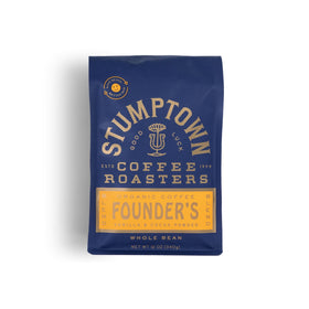 Stumptown Founder's Blend organic whole bean bag front for daily brewing