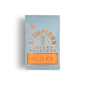 Stumptown Holler Mountain bag front view highlighting organic whole beans for rich drip coffee