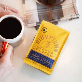 Stumptown Homestead aroma steam suggesting bright floral sweetness.