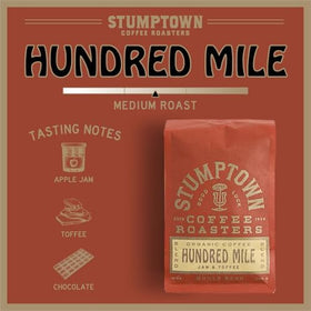Stumptown Hundred Mile brew-over setup ready for pour-over enjoyment.