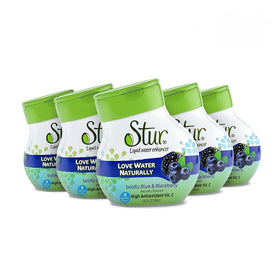 Stur Blueberry-Blackberry water enhancer bottle for zero-calorie flavor on the go.