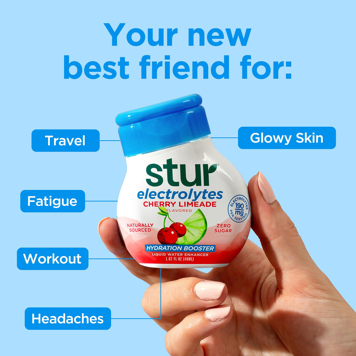 Stur ingredients feature real fruit extracts for authentic flavor