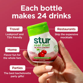 Stur Five Bottles Pack enables numerous 8 oz drinks.