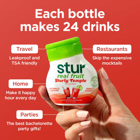 Stur keto and vegan friendly badge signals dietary compatibility and flexibility.