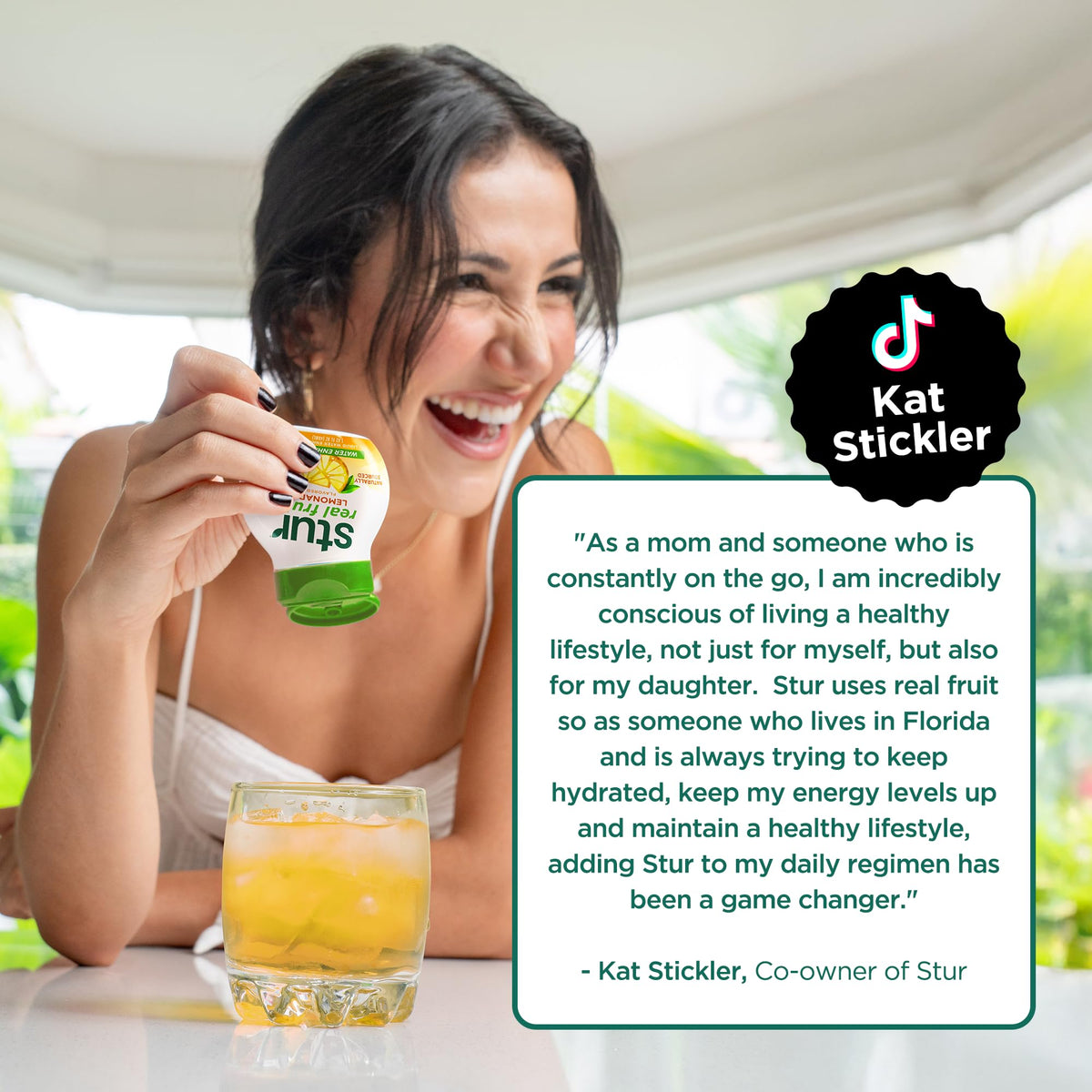 Stur Lemonade ingredients emphasis on natural extracts.