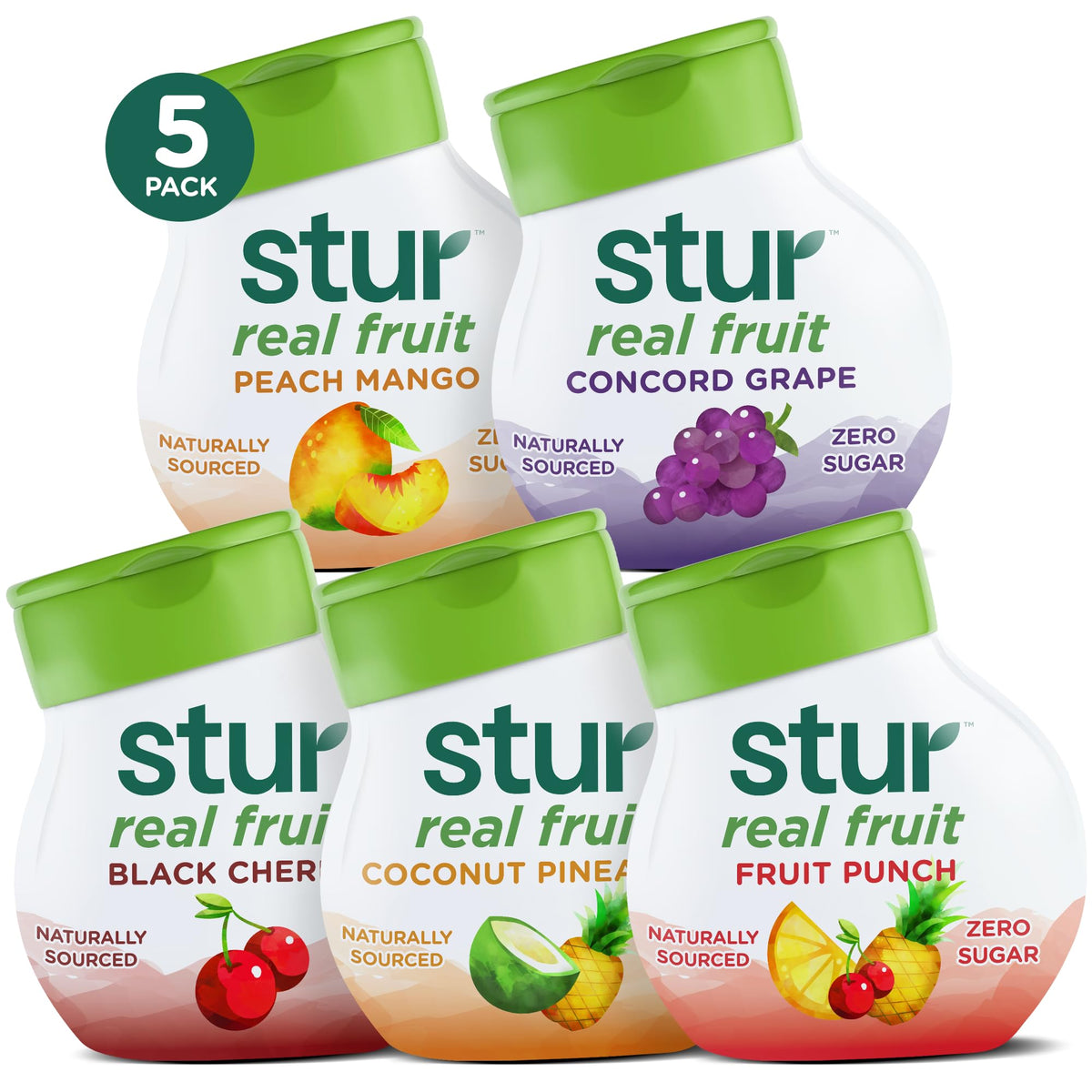Stur Summer Variety Pack bottle showcasing zero calories for everyday hydration.
